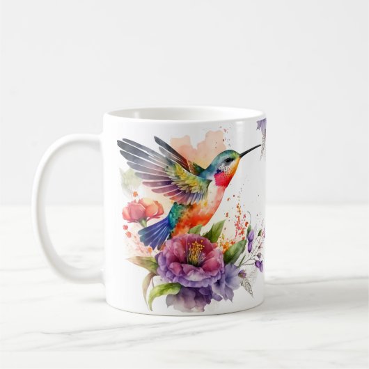 Cute Hummingbird Wrap Koffiemok (Links)