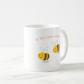 Cute Humorisme Illustrated Bee Cup Koffiemok (Voorkant rechts)