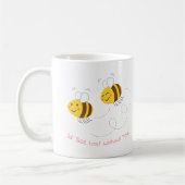 Cute Humorisme Illustrated Bee Cup Koffiemok (Links)