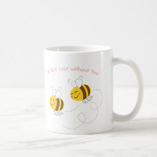 Cute Humorisme Illustrated Bee Cup Koffiemok