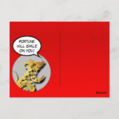 Cute Humoureuze Rat Paper-cut 2020 Briefkaart (Achterkant)