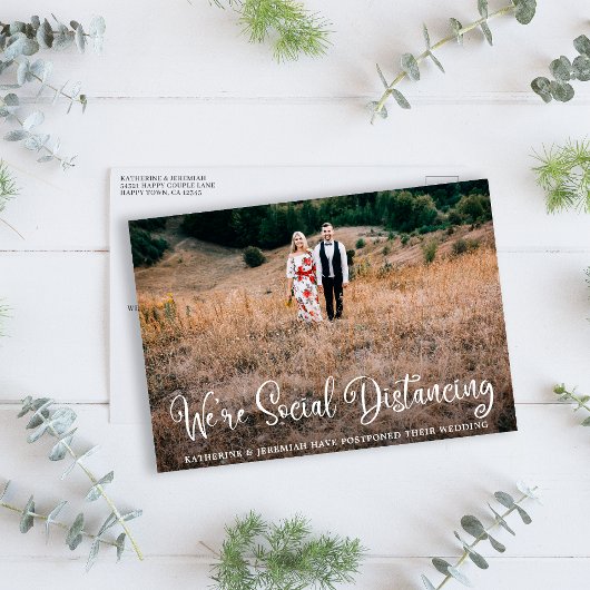 Cute Humoureuze Weddenschap Uitstel Briefkaart