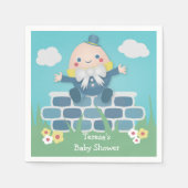 Cute Humpty Dumpty Baby shower Paper Napkins Servetten (Voorkant)