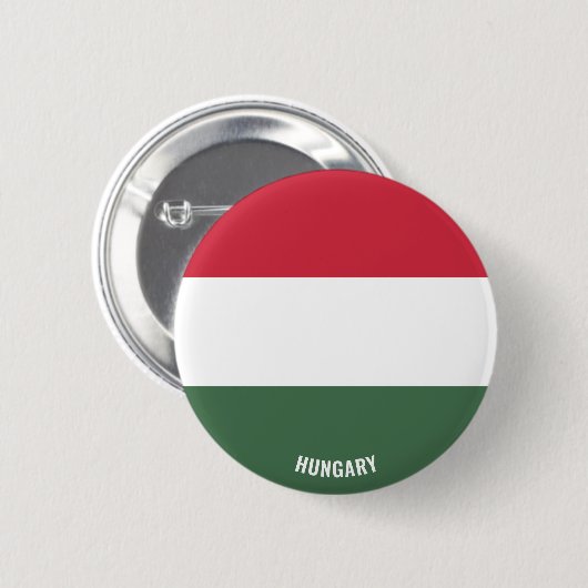 Cute Hungary vlag Patriotic Ronde Button 5,7 Cm (Voorkant /achterkant)