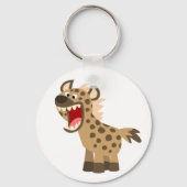 Cute Hungry Cartoon Hyena Sleutelhanger (Voorkant)