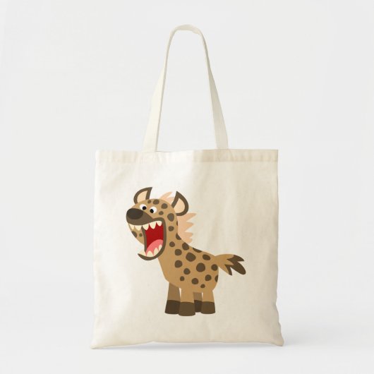 Cute Hungry Cartoon Hyena Tote Bag (Voorkant)