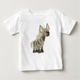 Cute Hungry Cartoon Striped Hyena Baby T-Shirt