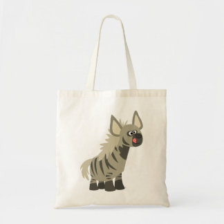 Cute Hungry Cartoon Striped Hyena Bag Tote Bag