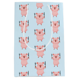 Cute Hungry Piggy Medium Cadeauzakje