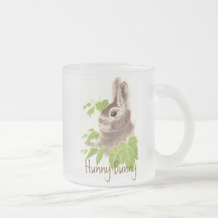 Cute Hunny Bunny Rabbit, Glass Mok