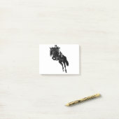 Cute Hunter Jumper Horse Post-it® Notes (Op bureau)