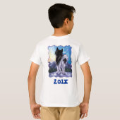Cute Husky Birthday Girl Front en Back T-Shirt (Achterkant volledig)