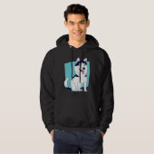 Cute Husky Dog Hoodie (Voorkant volledig)