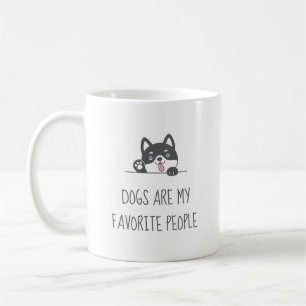 Cute Husky Dog Peking boven Citaat Koffiemok