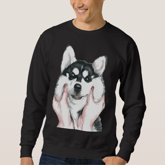 Cute Husky Dog Trui (Voorkant)