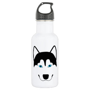 Cute Husky hondenras afbeelding Waterfles