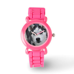 Cute Husky Horloge