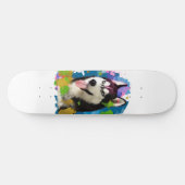 Cute Husky. Persoonlijk Skateboard (Horizontaal)