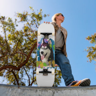 Cute Husky. Persoonlijk Skateboard