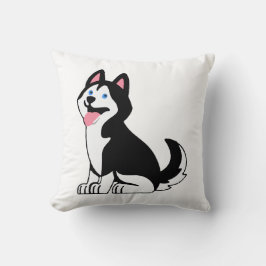 Cute Husky Puppy Throw Pillow Kussen