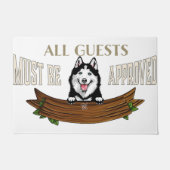 Cute Husky Quotes Rug, Siberian Husky Mat (Voorkant)