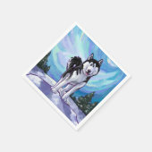 Cute Husky Servetten (Hoek)