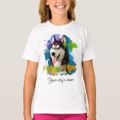 Cute Husky. T-shirt (Voorkant)