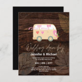 Cute Huwelijksdrive-By Budget Uitnodigingen (Voorkant / Achterkant)