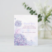 Cute Hydrangeas Wedding Bedankt (Staand voorkant)