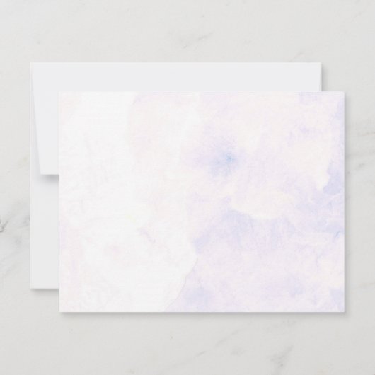 Cute Hydrangeas Wedding Bedankt (Achterkant)