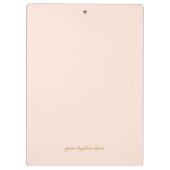 Cute "I am very Busy" Roze en goud Klembord (Achterkant)