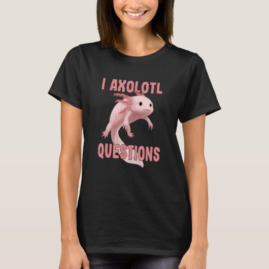 Cute I Axolotl Questions   Axolotl   Kids Boy Girl T-shirt (Voorkant)