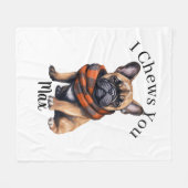 Cute I Chews You | Franse fleece deken (Voorkant (Horizontaal))