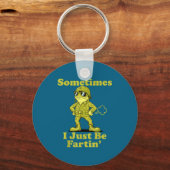 Cute I Frog Humor Sarcastic Sometimes Just Fartin Sleutelhanger (Voorkant)