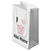 Cute I hartvarkens Desgin Klein Cadeauzakje (Voorkant Gekanteld)