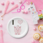 Cute I hartvarkens Desgin Papieren Bordje (Feest)