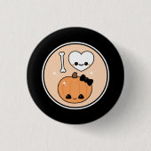 Cute I Heart Halloween Ronde Button 3,2 Cm (Voorkant)