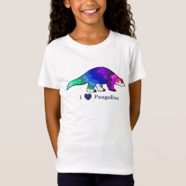 Cute I Heart Pangolins T-shirt