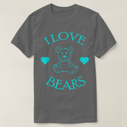 Cute I Love Beren Gifts Beer Lover 565 T-shirt (Design voorkant)