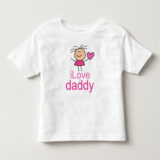 Cute I Love Dad T-shirt (Voorkant)