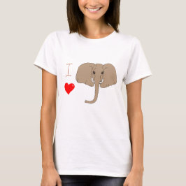 Cute I love elephant day T-Shirt
