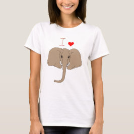 Cute I love elephant day T-Shirt