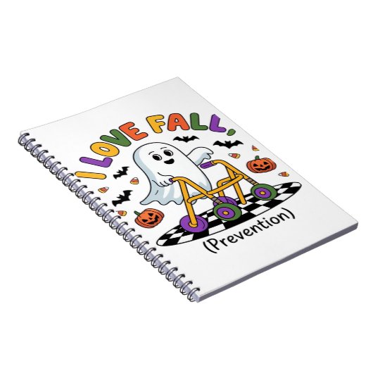 Cute I Love Fall Prevention Physical Therapy Ghost Notitieboek (Rechterzijde)