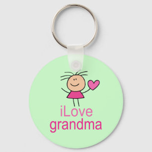 Cute I Love Grandma T-shirt Sleutelhanger