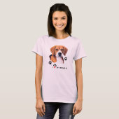 Cute I love My Beagle T-shirts (Voorkant volledig)