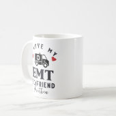 Cute I Love My EMT Boyvriend Koffiemok (Voorkant links)