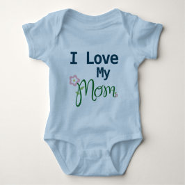 Cute I Love My Ma Baby Boy Blue Romper