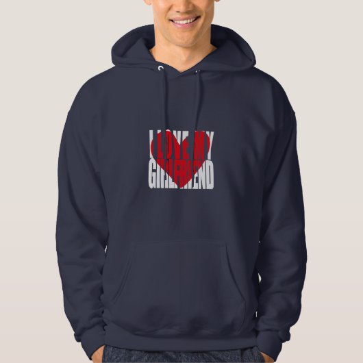 Cute I Love My Vriendin Hoodie (Voorkant)