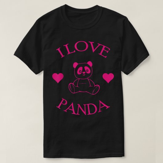 Cute I Love Panda Gifts Beer Lover T-shirt (Design voorkant)