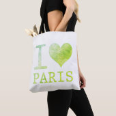 Cute I Love Paris Canvas tas (Dichtbij)